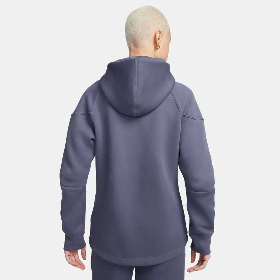 Nike Sweat à Capuche NSW Tech Fleece 24 Coupe-Vent - Gris/Noir Femme