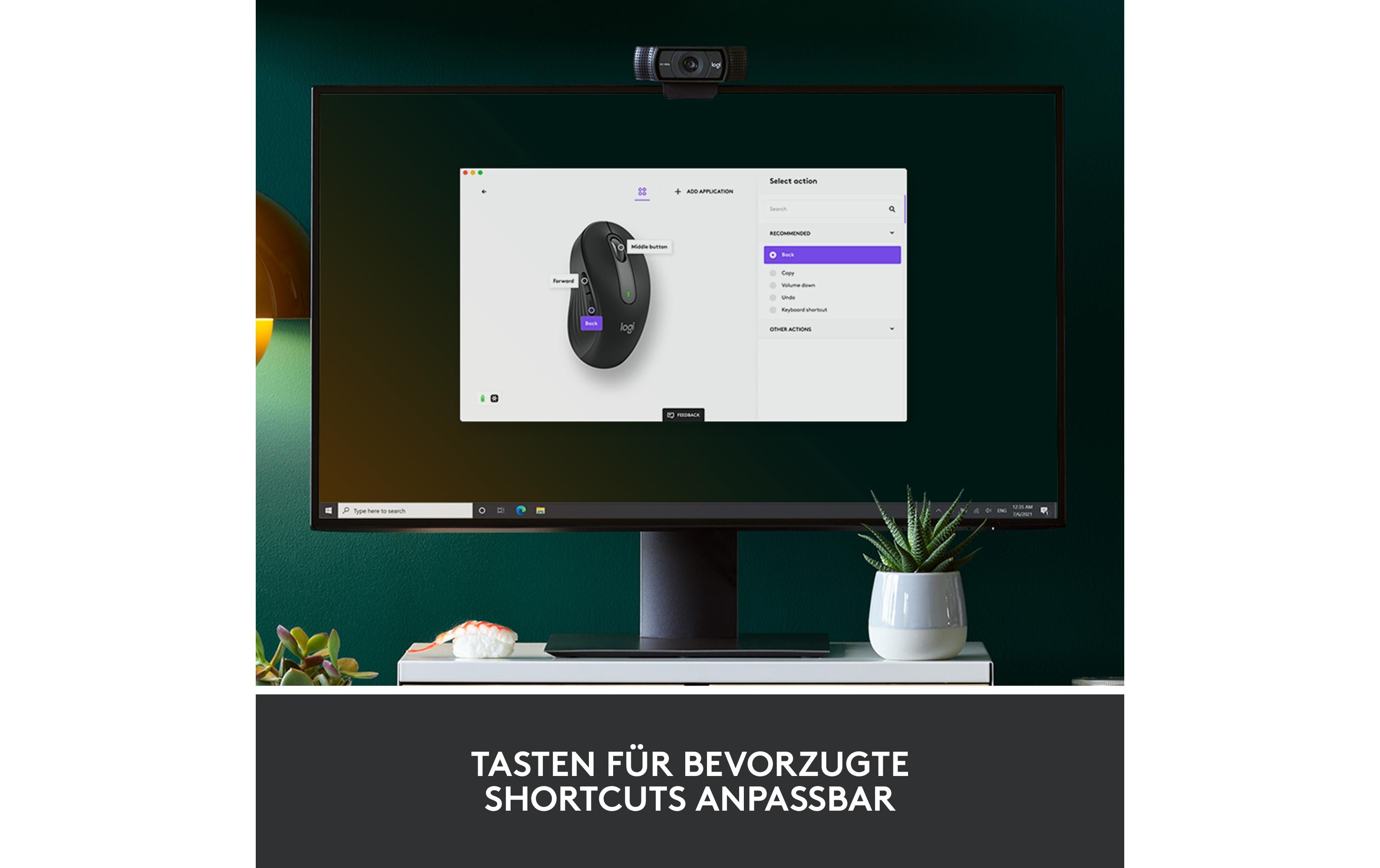 Maus Signature M650 GraphitePräzise Wireless-Maus mit «Logitech SilentTouch»-Technologie