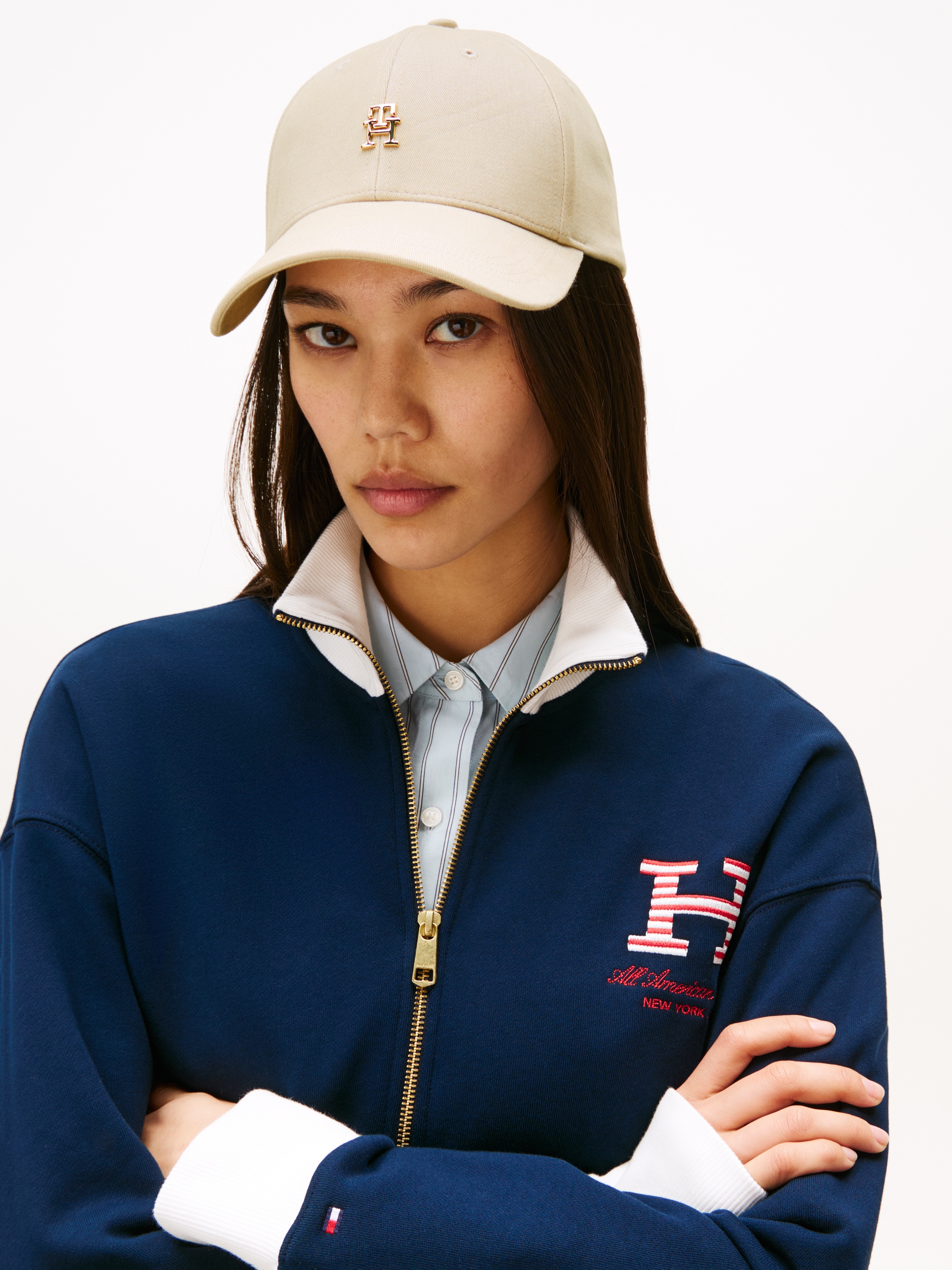 Tommy Hilfiger Baseball Cap »ELEVATED CHIC CAP«, Mit festem Schirm