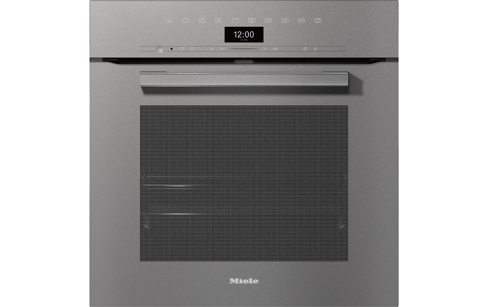 Einbaubackofen H 7460-60 BP GR Grau A+<br>Backofen mit LED-Beleuchtung