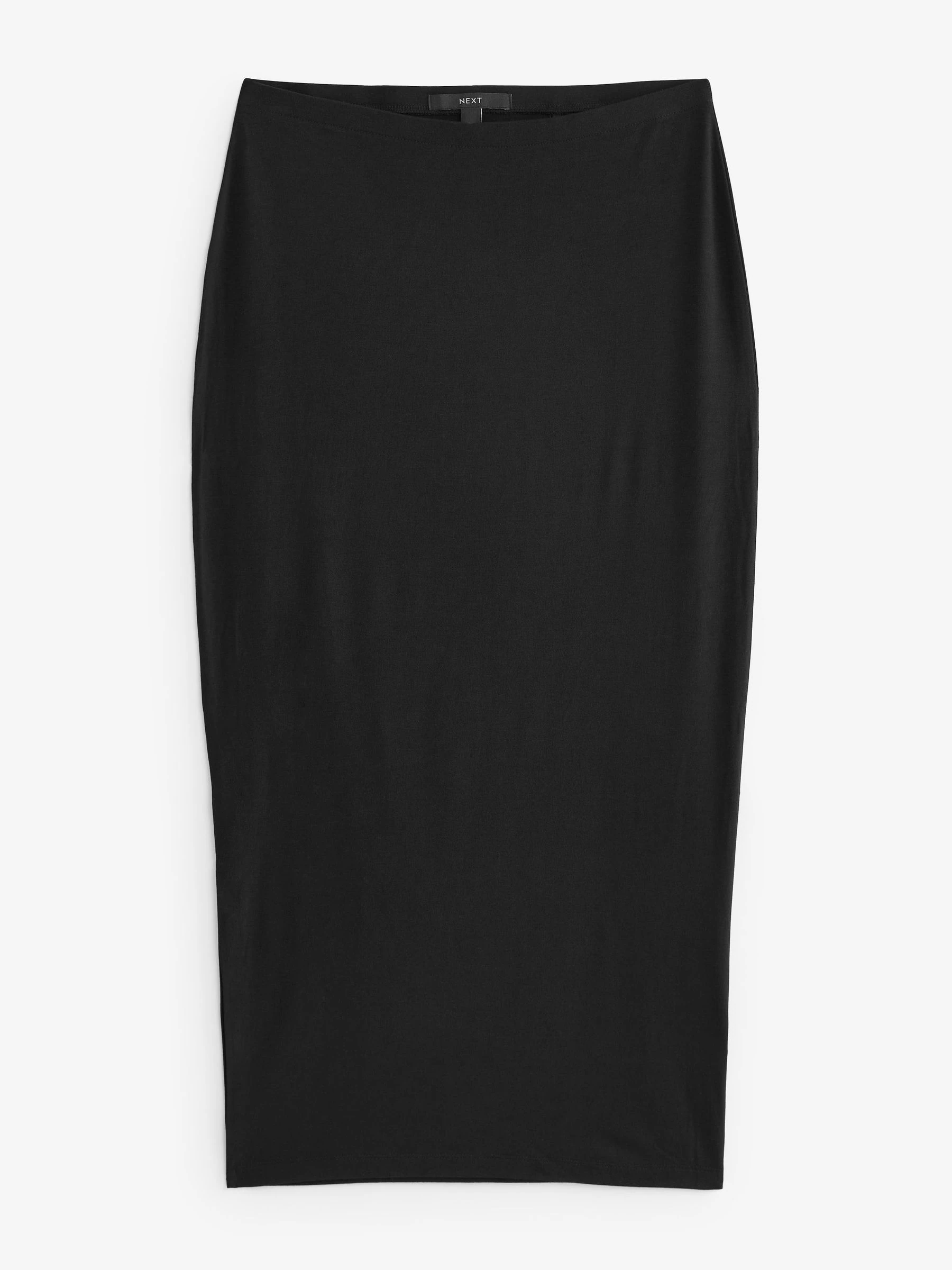 Zwart - Jersey midirok