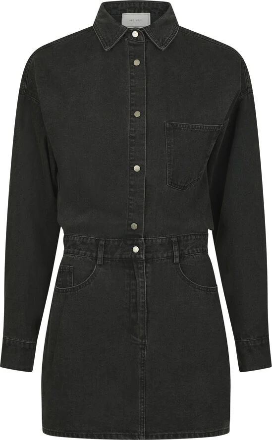 Neo Noir Zoe Denim Dress Black