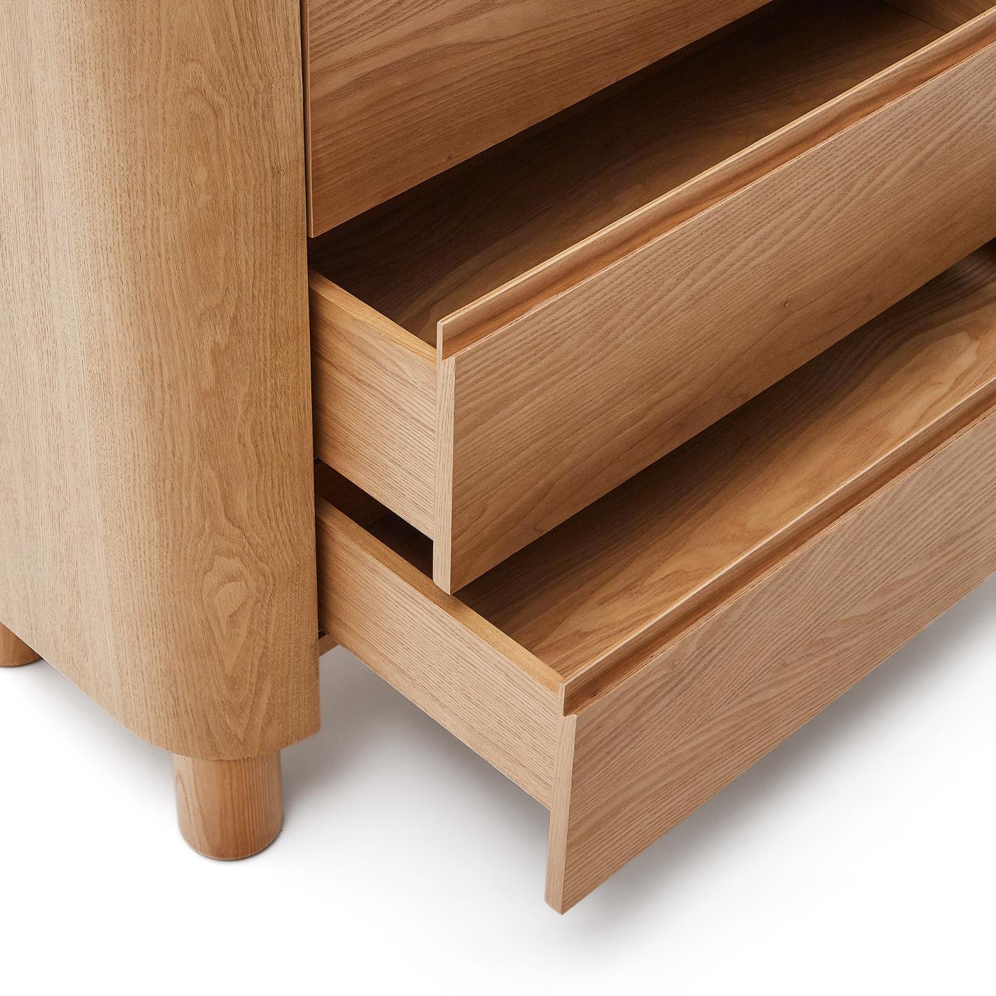 Kave Home Kommode SALAYA 120 x 80 cm Eschefurnier/natur