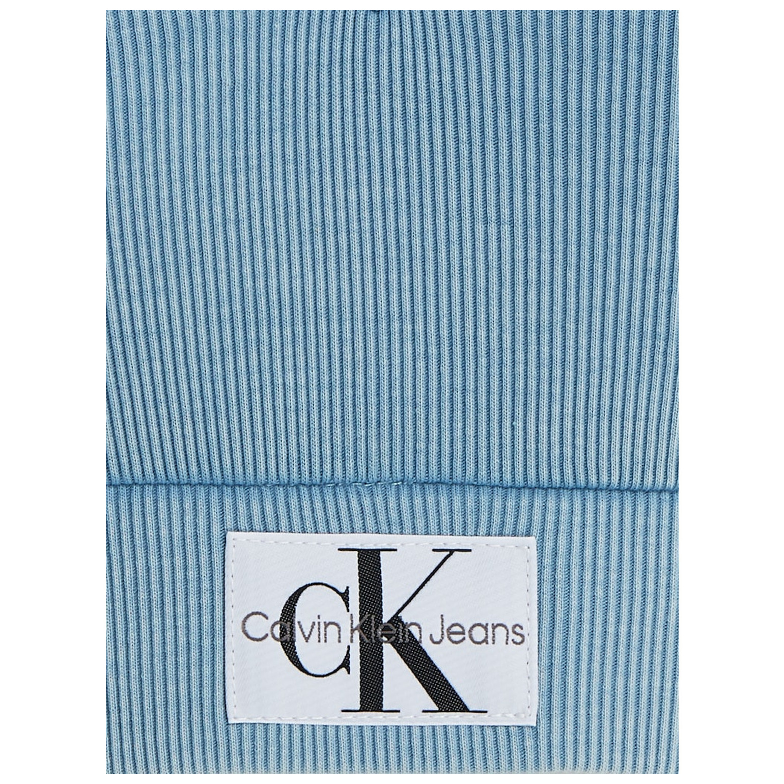 CK Jeans LABEL WASHED RIB CROP V-NECK T