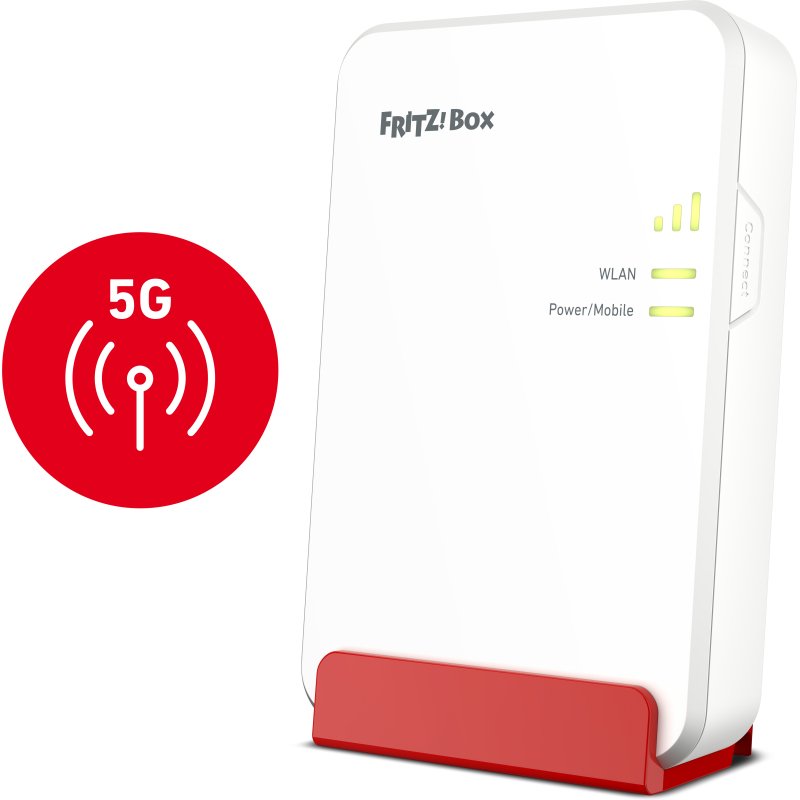 Box FRITZ! 6860 5G Edition International routeur sans fil Gigabit Ethernet Bi-bande (2,4 GHz / 5 GHz)