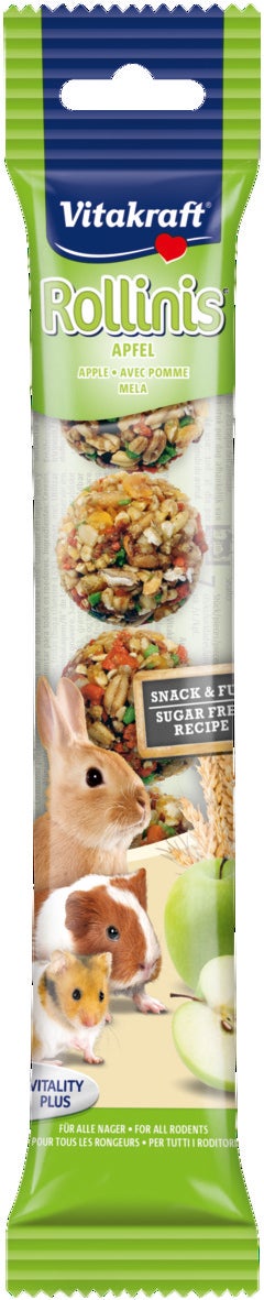 Vitakraft knaagdier- en konijnensnack Rollinis appel 7 stuks