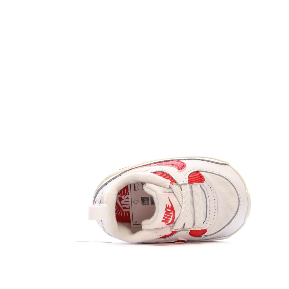 Nike Baskets Blanches/Rouges Garçon Nike Max 90