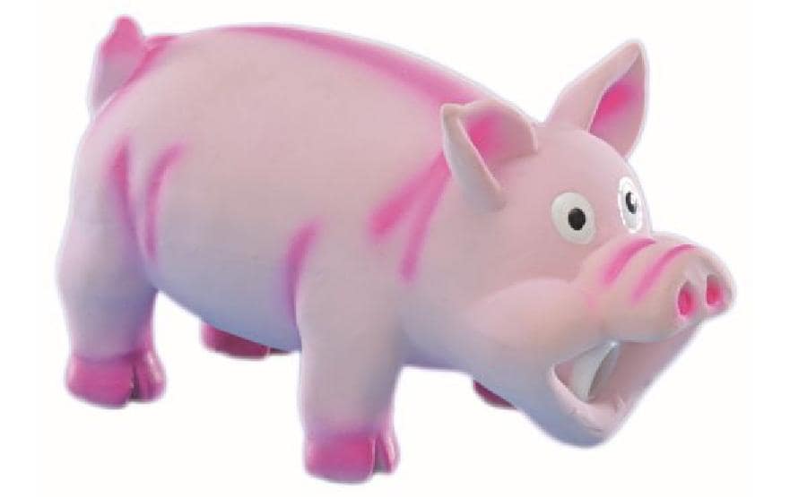 Hunde-Spielzeug Latex Schwein, 15 cmSpielzeug für Hunde – Pink