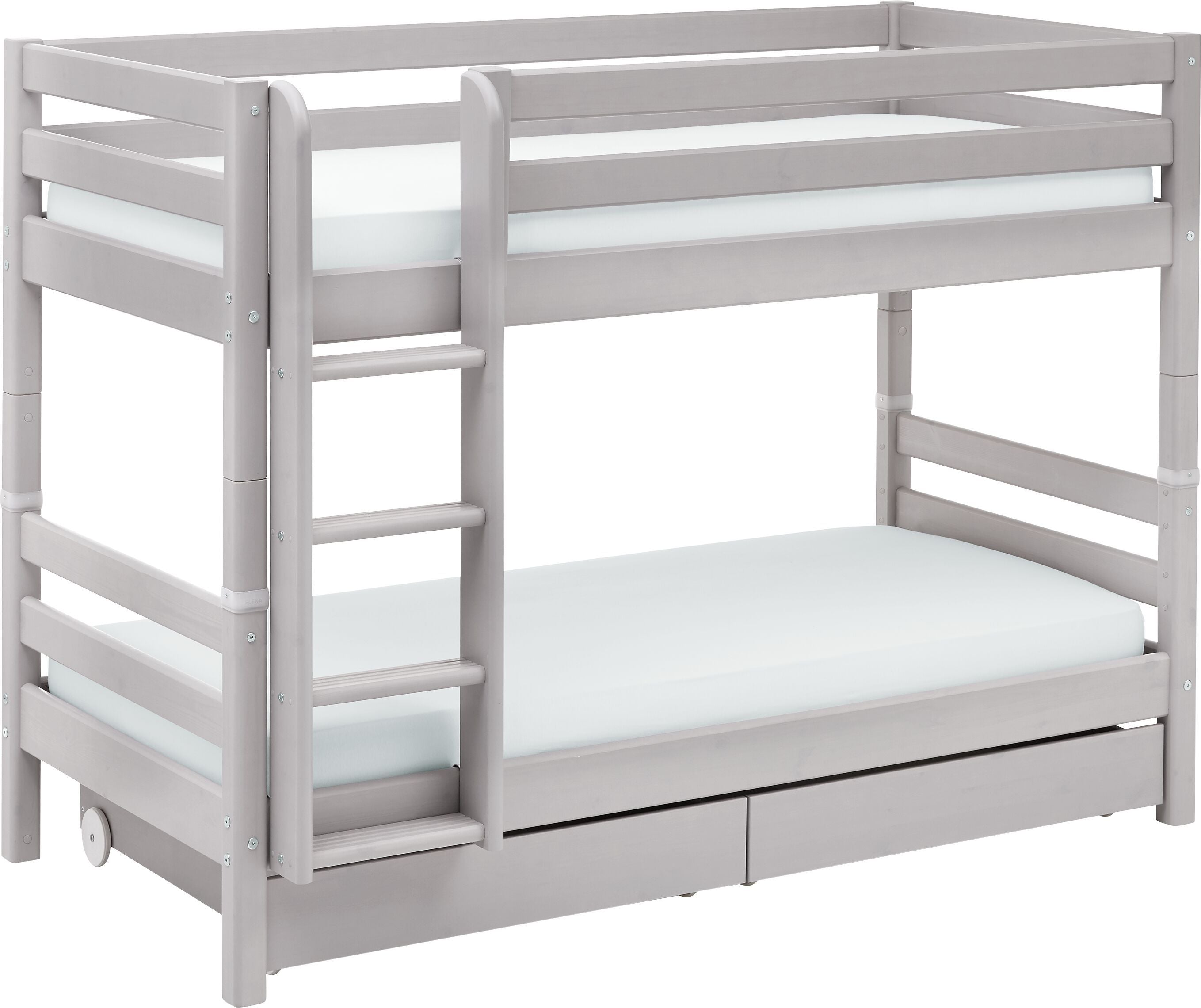 Flexa CLASSIC Etagenbett - Grau / B: 110.0 cm x T: 210.0 cm x H: 154.0 cm