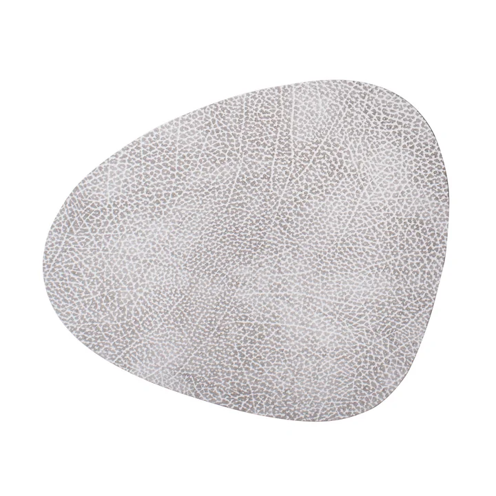 Lind DNA - Tischset Curve L, Hippo weiss-grau