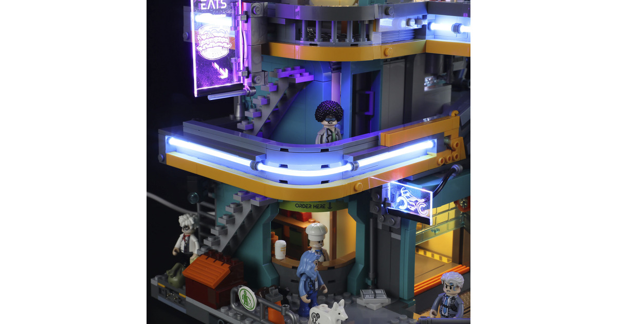 LumibricksCyberpunk Neoncity - Apartment Constructiespeelgoed  (F9042)