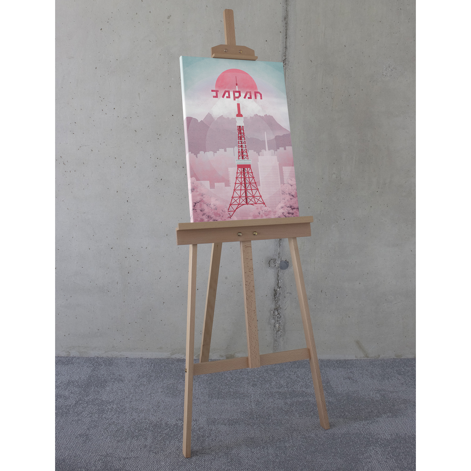 Keilrahmenbild VINTAGE TRAVEL JAPAN - 40x60 cm