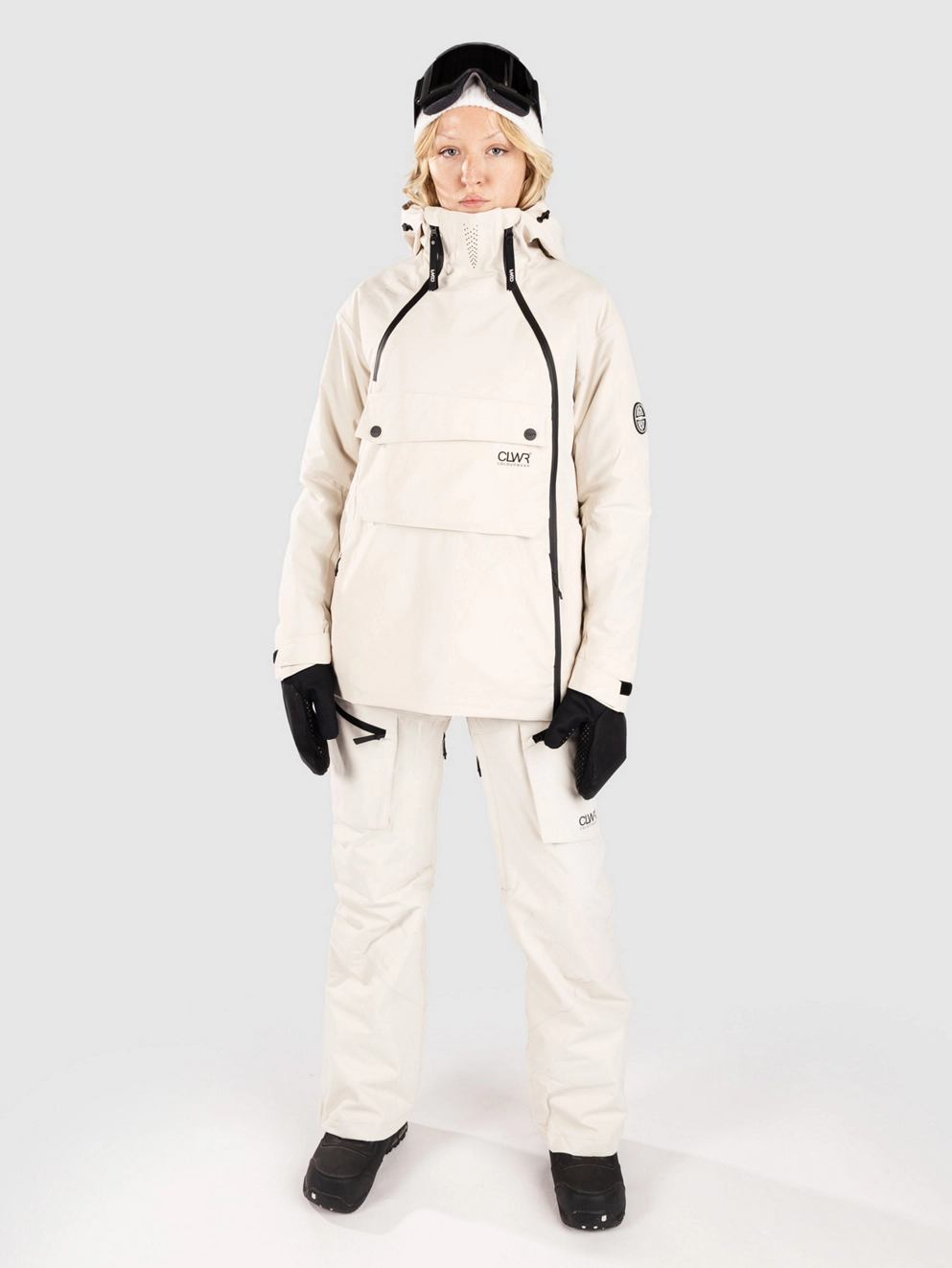 CLWR Slash Bib Bib Pants off/white