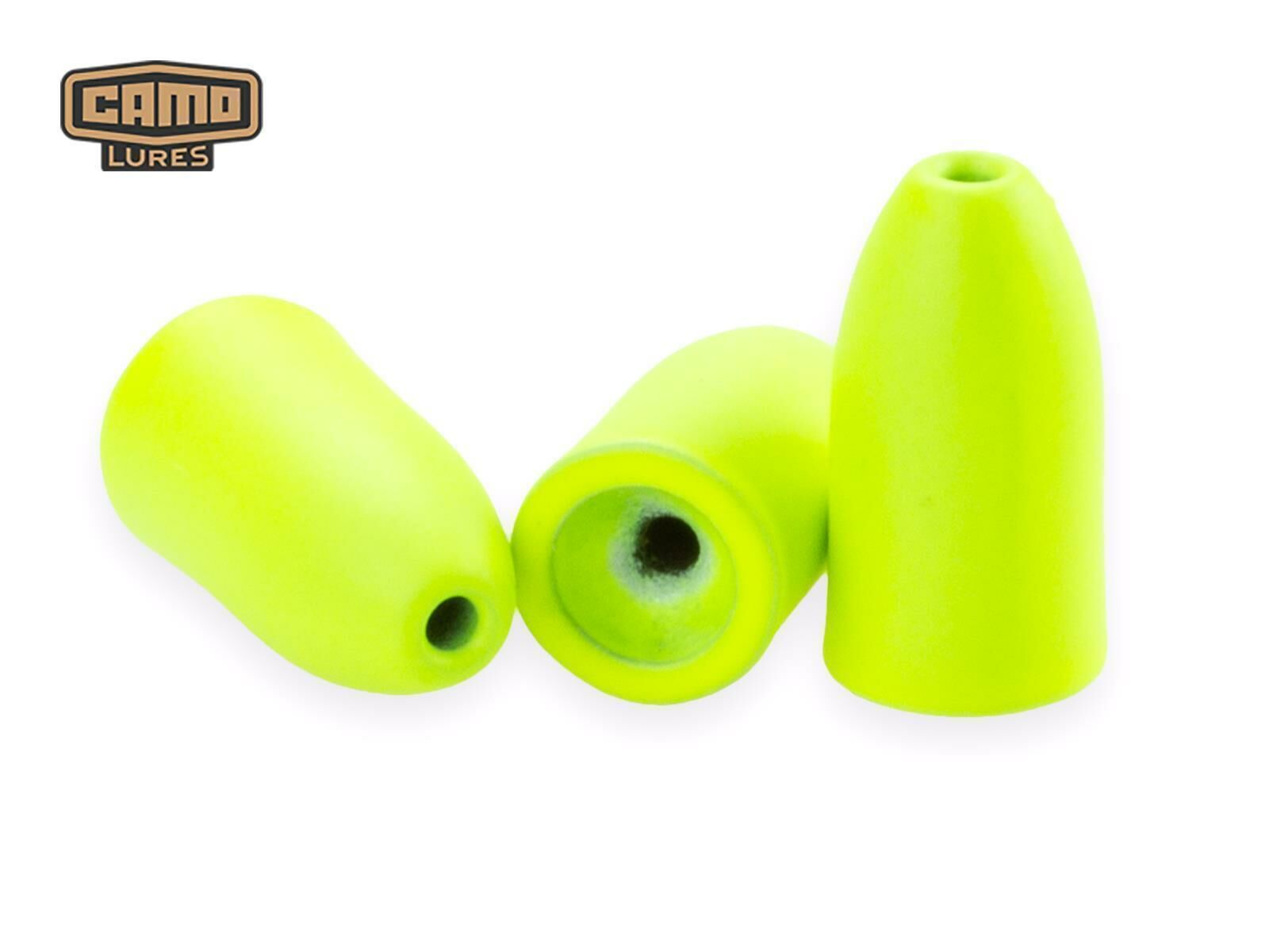 CAMO Tungsten Bullet Weight - CHARTREUSE 8.8g (3 Stk.)