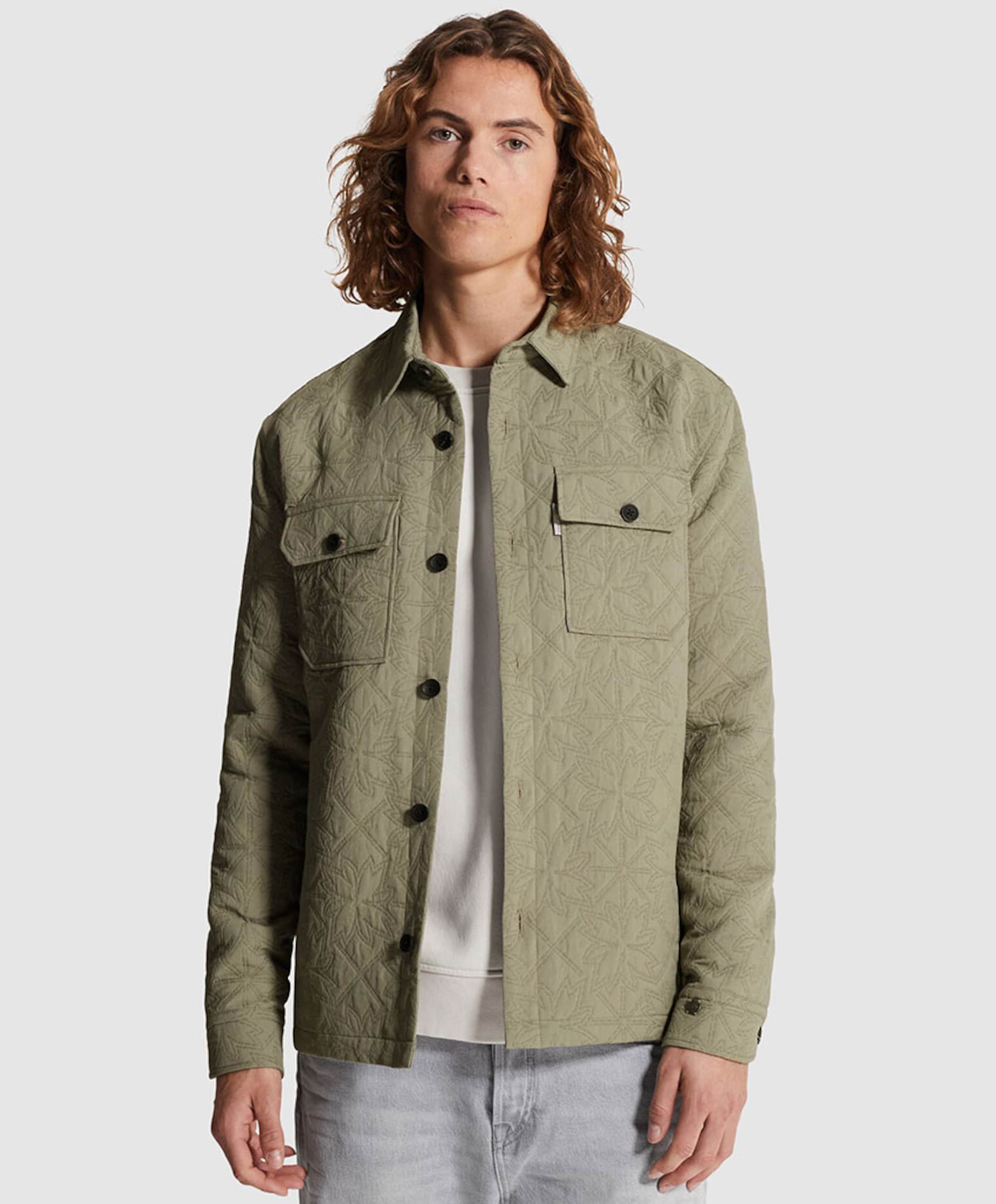 Cast Iron Heren overshirt groen