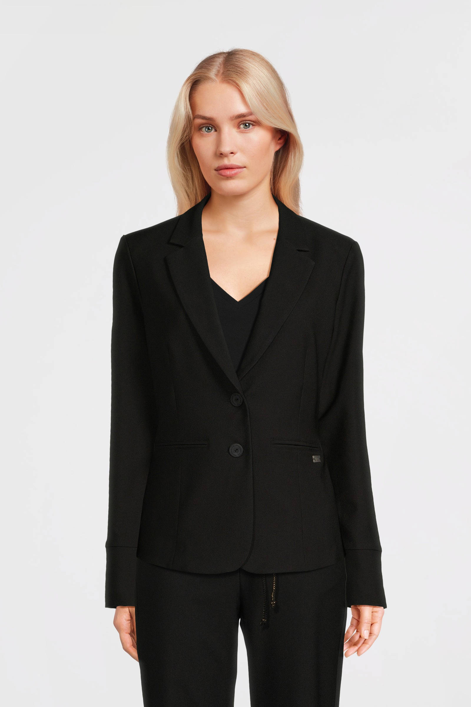 TQ-Amsterdam getailleerde blazer Manja V zwart