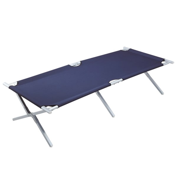 Lit de camp alu bleu TRIGANO