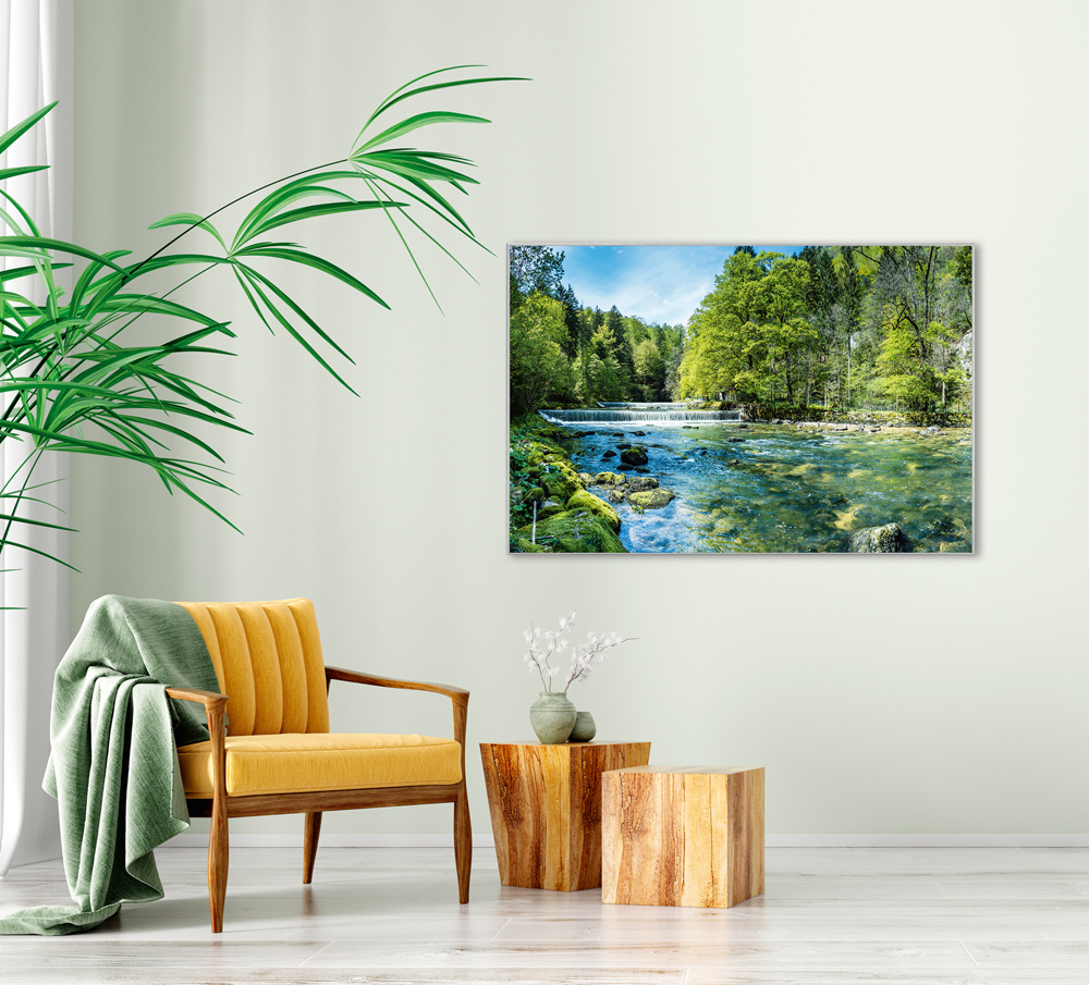 Akustikbild ALPENFLUßLAUF 80x120cm, 7kg
