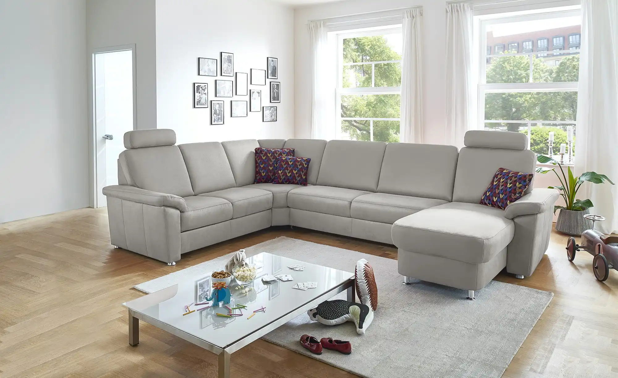 meinSofa Wohnlandschaft Mikrofaser Rita