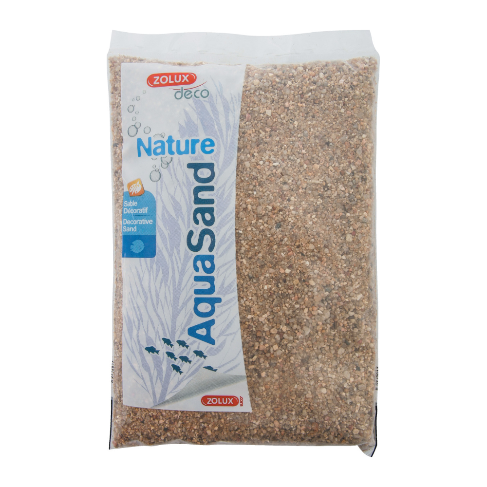 Sol décoratif naturel aquasand nat rivière 1kg (lot de 4)