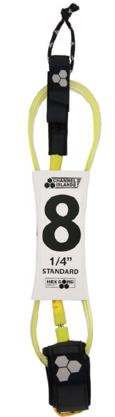 Channel Islands CI Standard Leash 8'0 - Hex Cord - 1/4