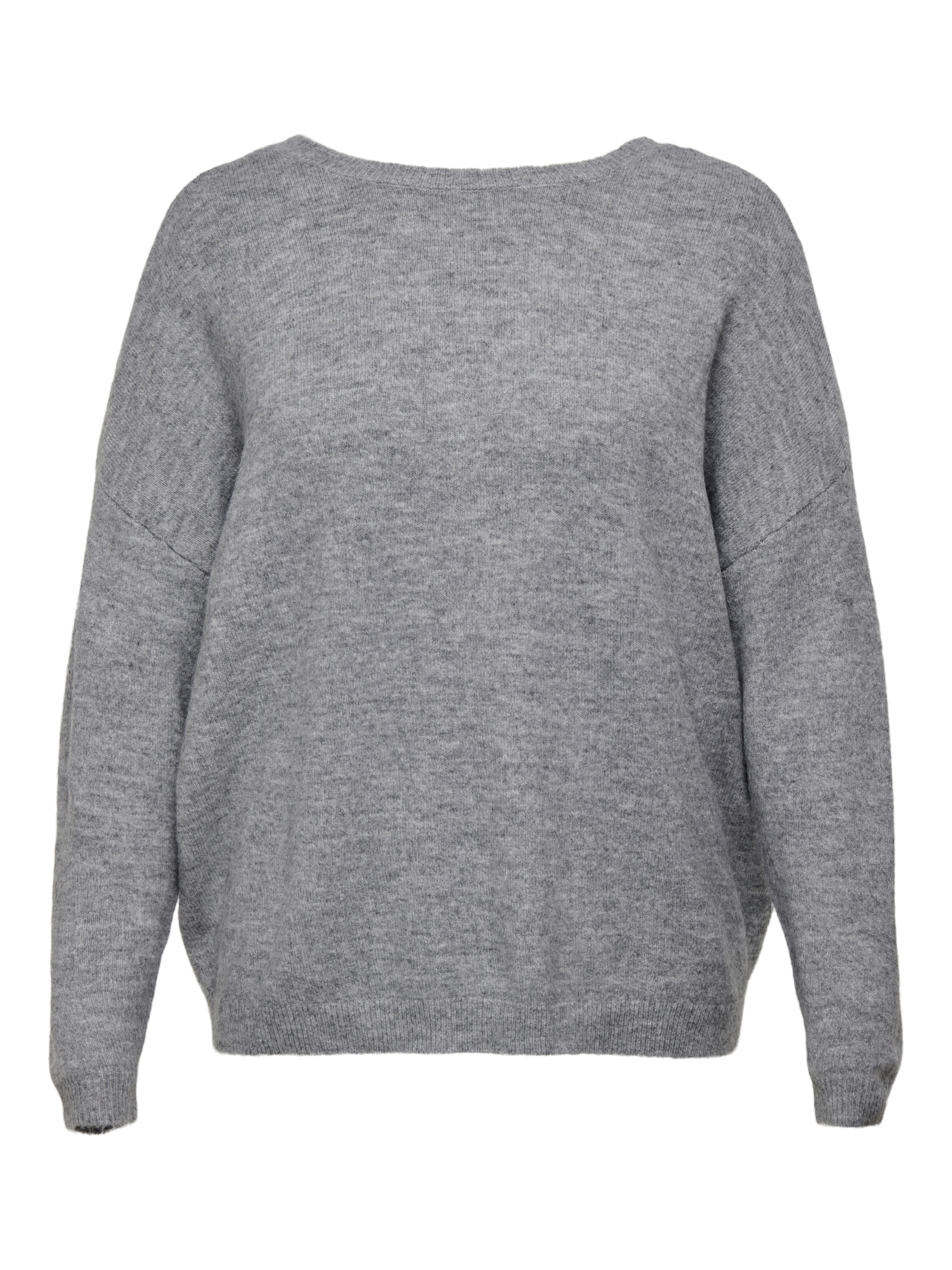 CARMANIFESTA Strickpullover Light Grey Melange