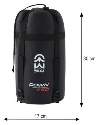Sac de Couchage Duvets DOWN 650 Noir Wilsa