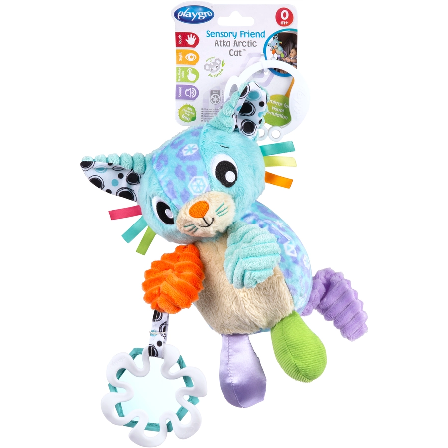 playgro Sensory Friend Katze Atka Arctic