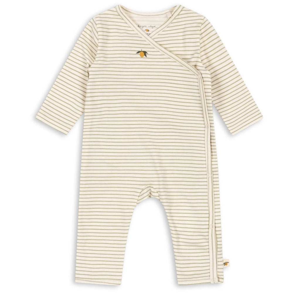 Køb Konges Sløjd Tea Stripe Basic Newborn Onesie GOTS