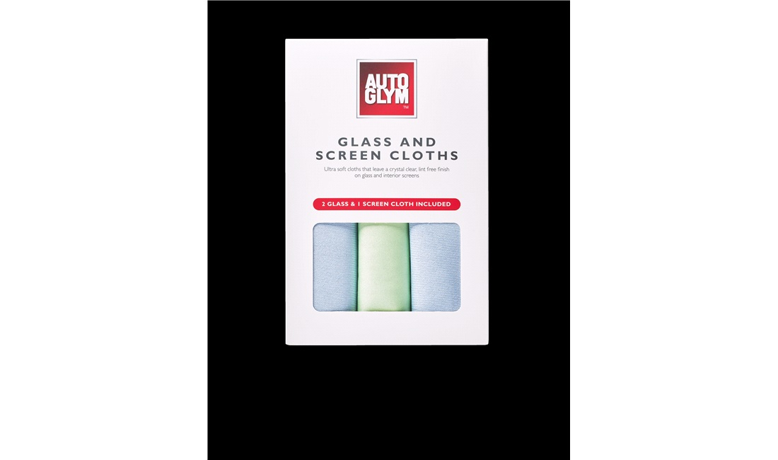 Autoglym Glass & Screen Cloths 3 pk.