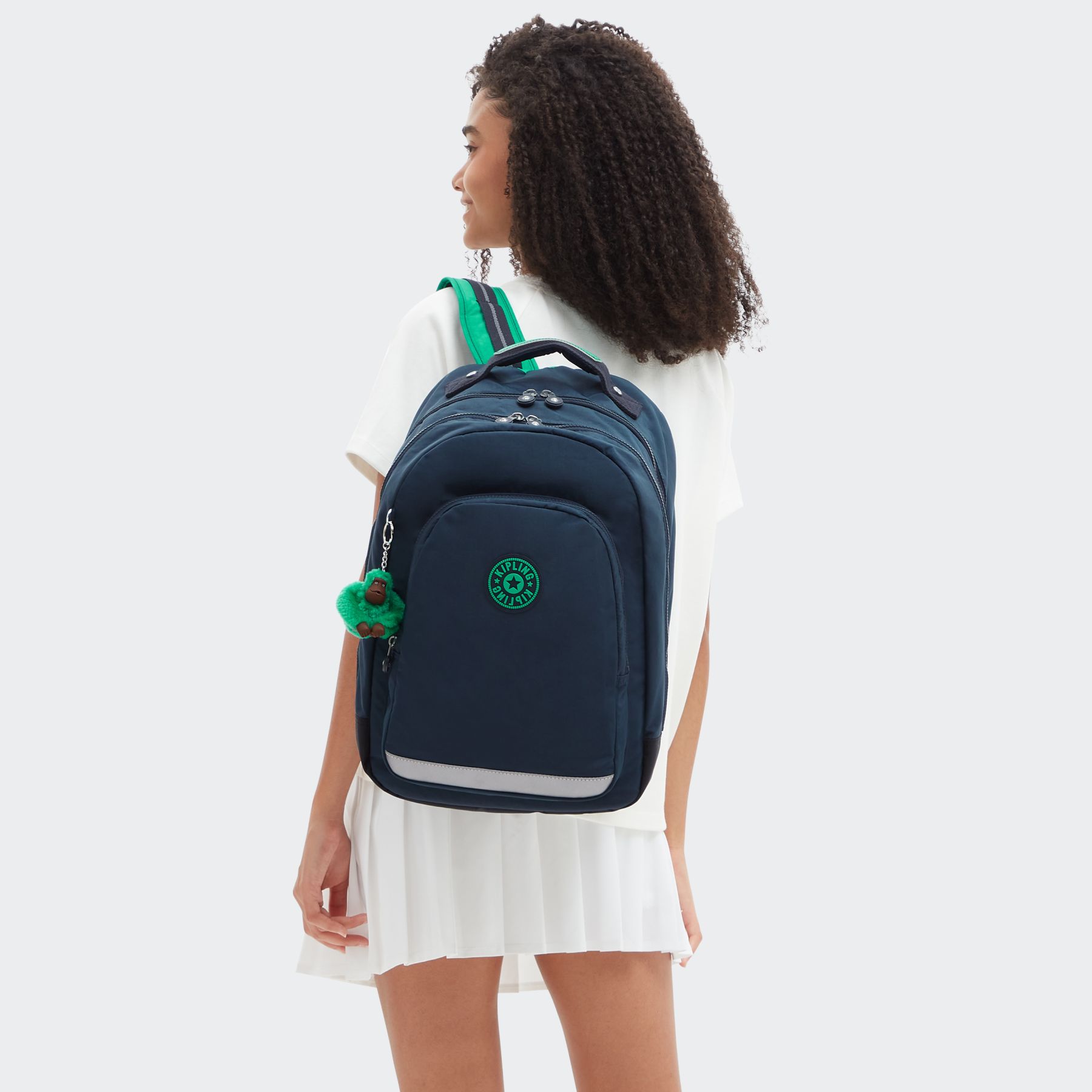 CLASS ROOM Grand sac à dos avec protection ordinateur - Blue Green Block