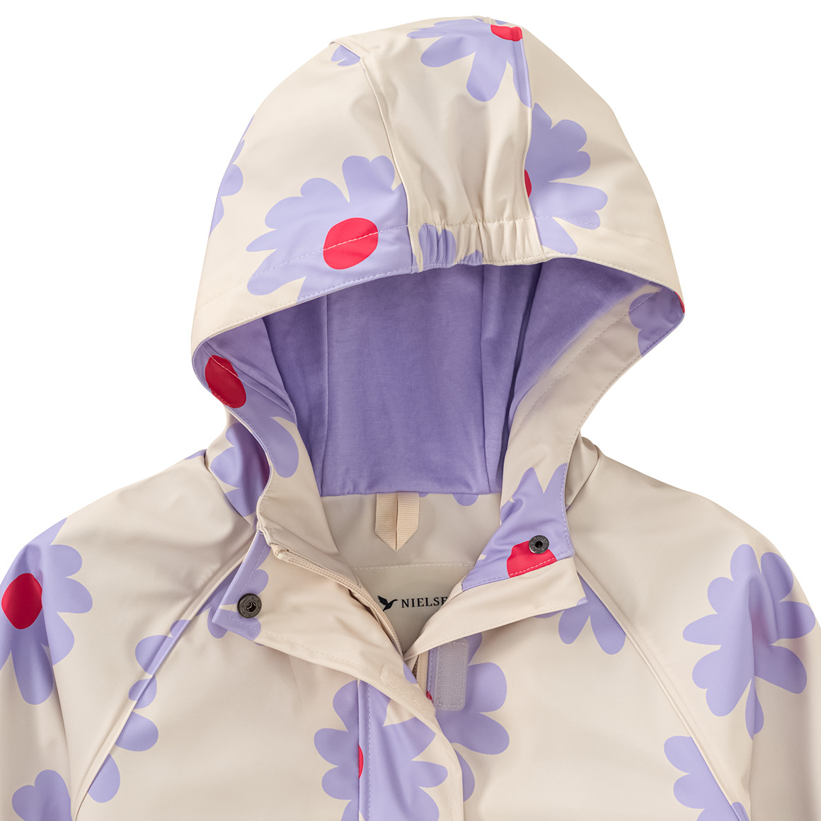 Jonas Nielsen Mädchen Regenjacke mit Blumen-Allover beige