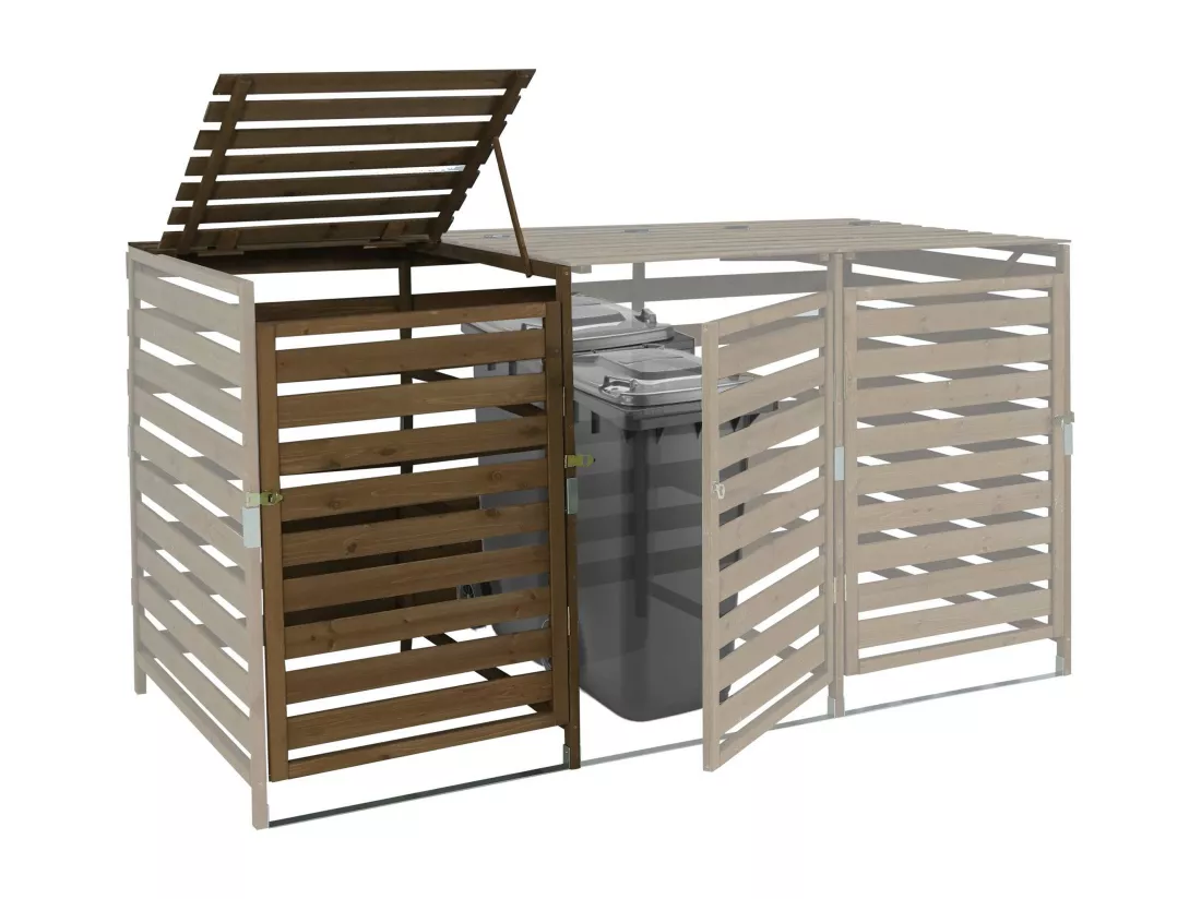 Extension pour cache-poubelle MCW-H62, brun foncé