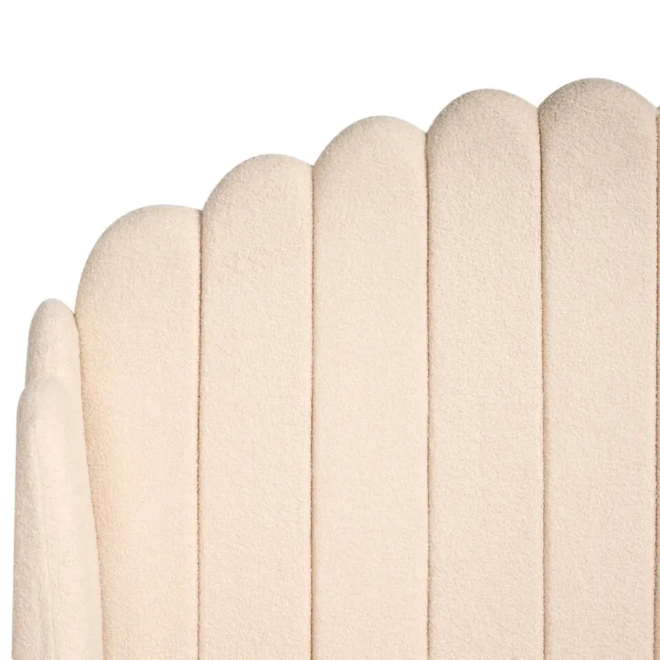 AMBILLOU - Tweepersoonsbed - Beige - 120 x 200 cm - Bouclé