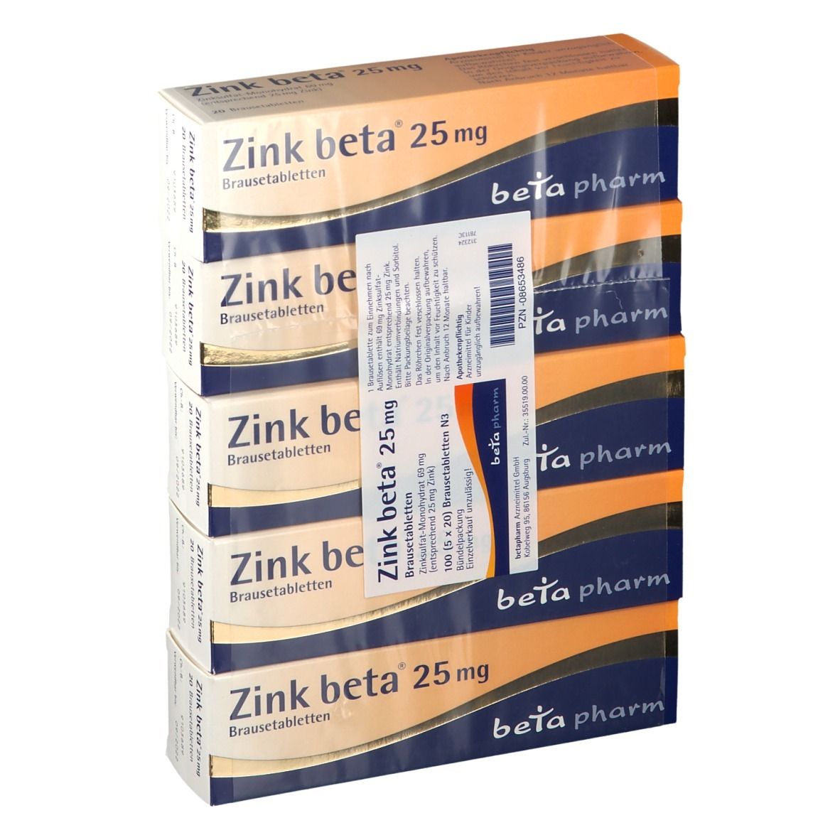 Zink beta® 25 Brausetabletten