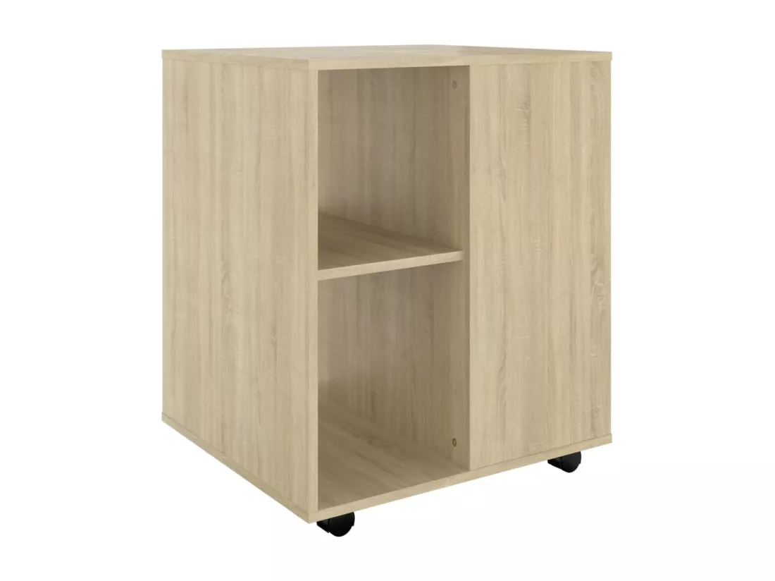 Armoire à roulettes Chêne Sonoma 60x53x72 cm Bois d'ingénierie