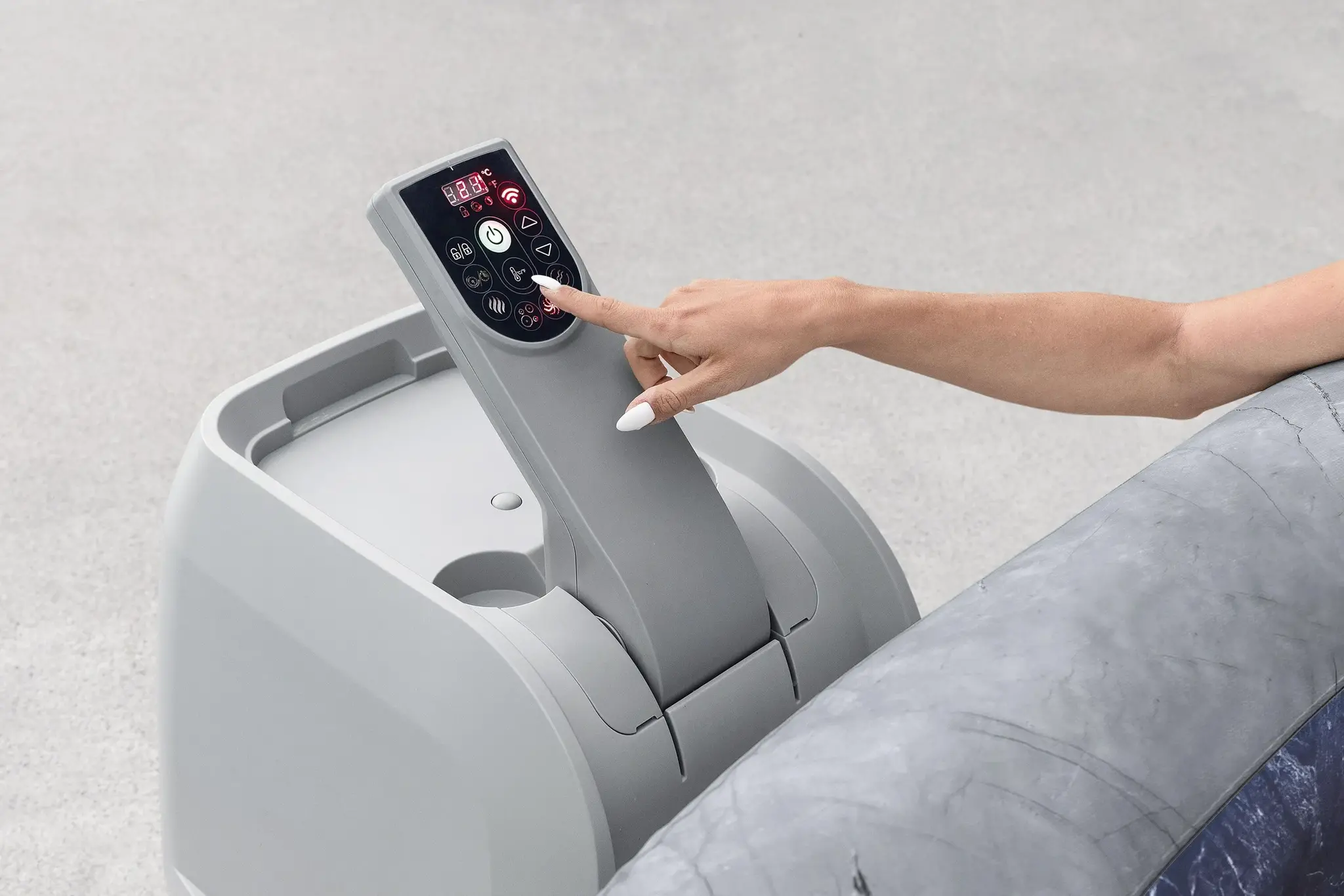 Lay-Z-Spa San Francisco Hydrojet Pro 7 grijs marble
