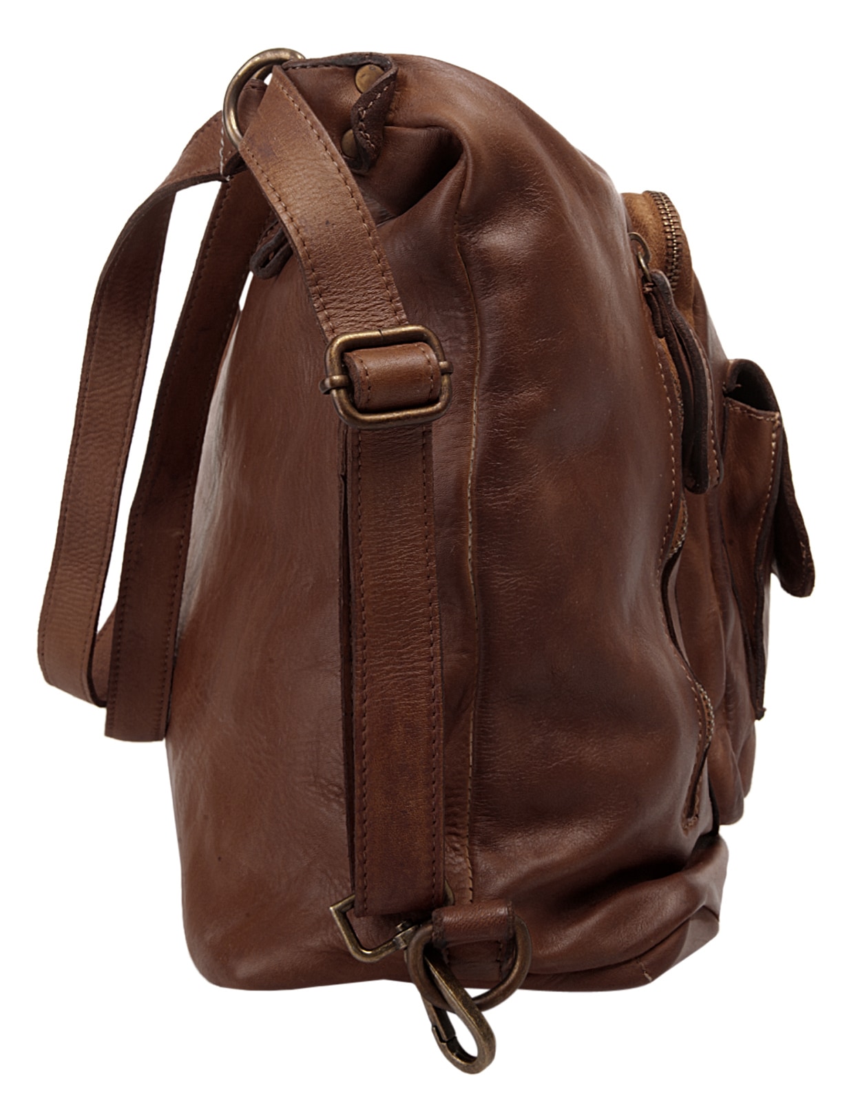 forty° Cityrucksack echt Leder, Made in Italy