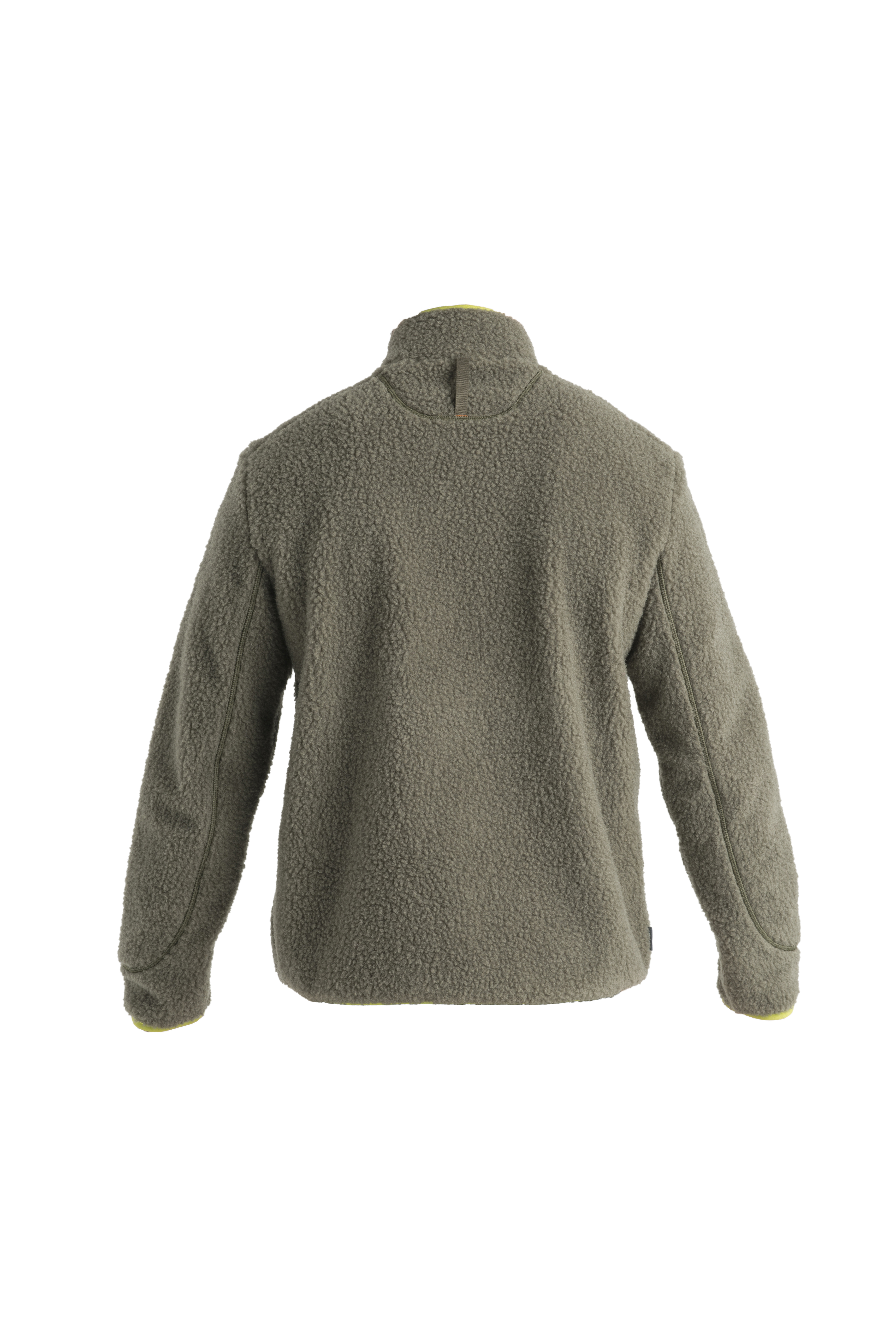 ICL RealFleece Sherpa LS Half Zip Herre Loden/Black/Bio Lime/Cb