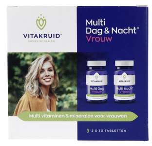 Vitakruid Multi Dag & Nacht Vrouw Tabletten 60TB