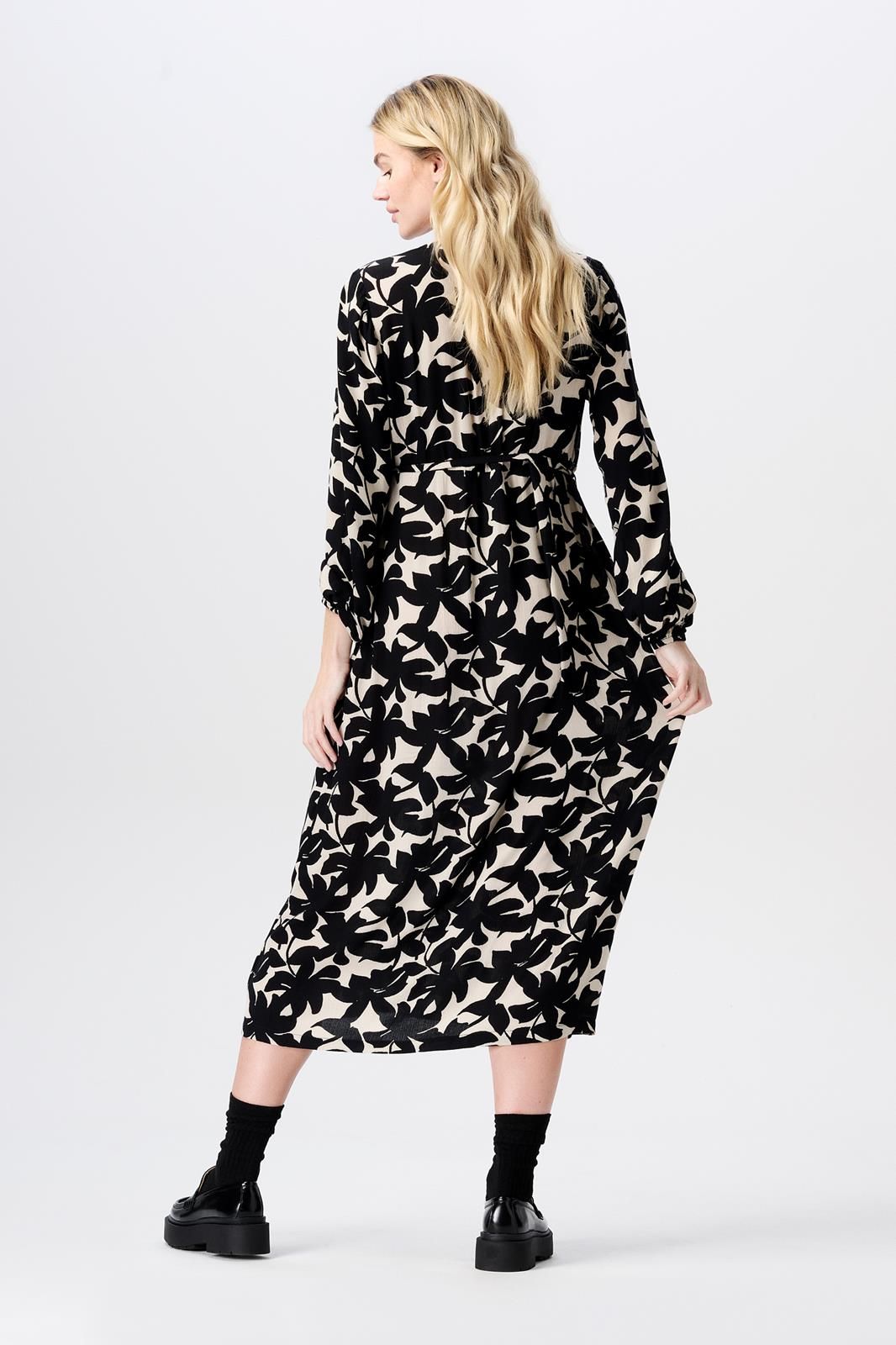 Noppies Maternity Jurk met voedingsfunctie Isaya - Black