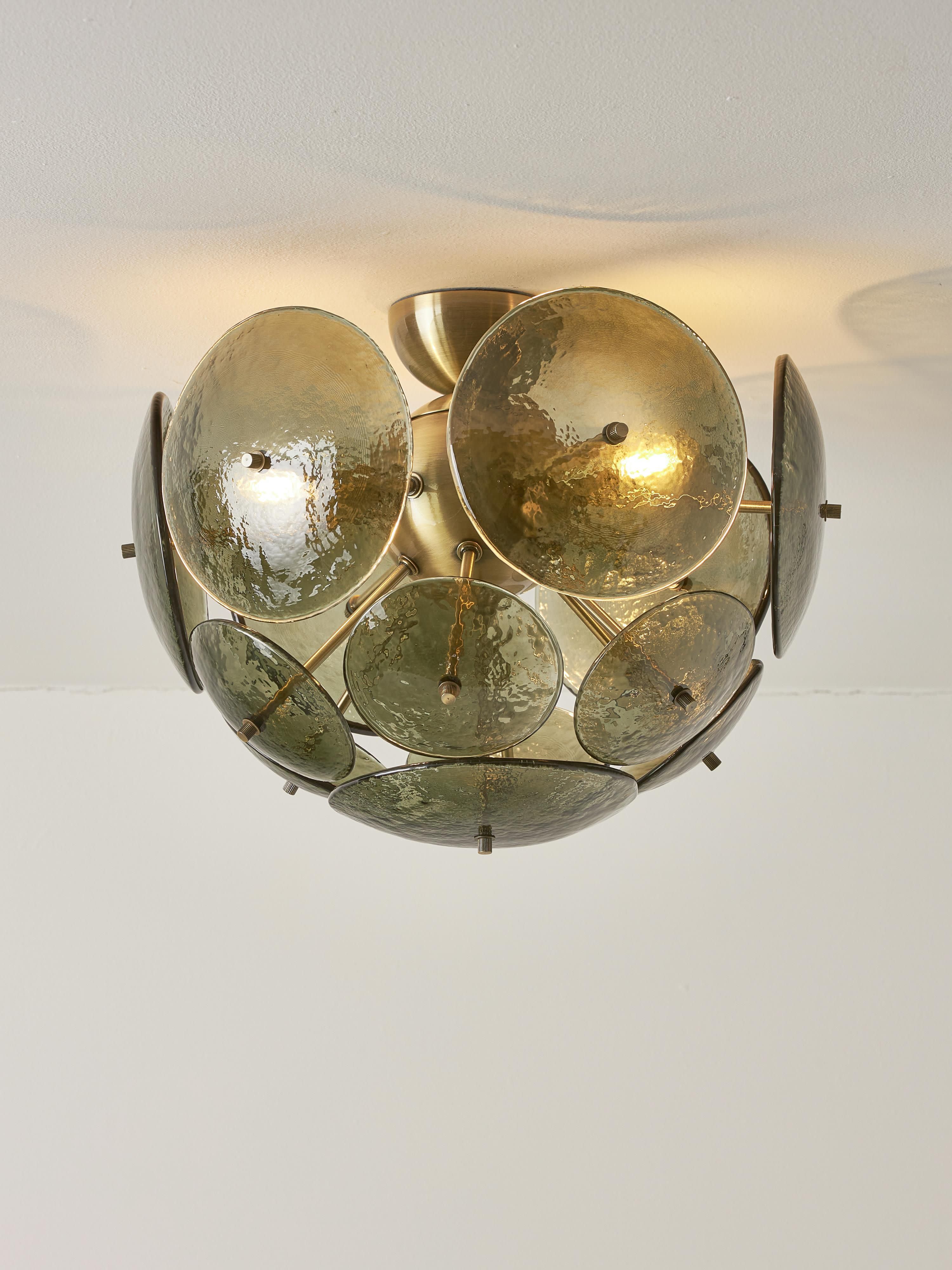 Plafondlamp Mireille van glas