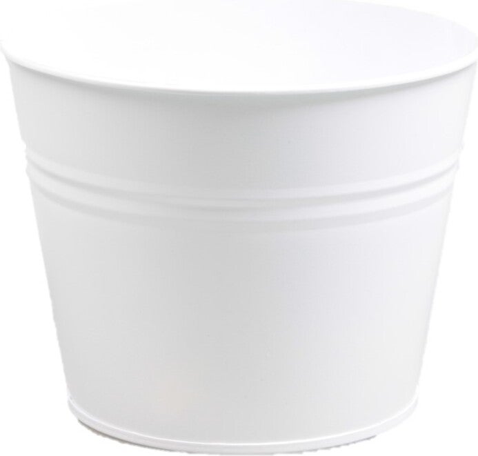 Zinc Collection bloempot Sanvi wit 23 x 23 x 18 cm