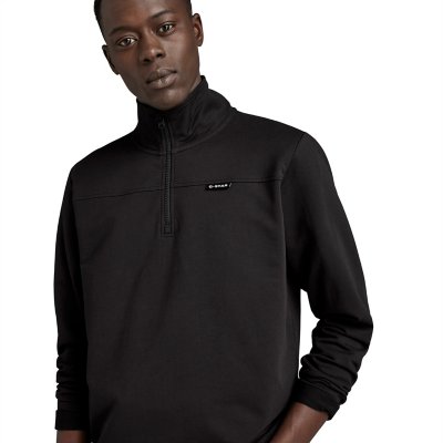 Sweatshirt zippé homme Half Zip Tweeter NOIR G-STAR