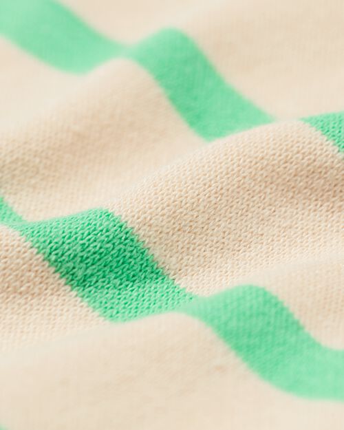 robe sweat enfant à rayures vert