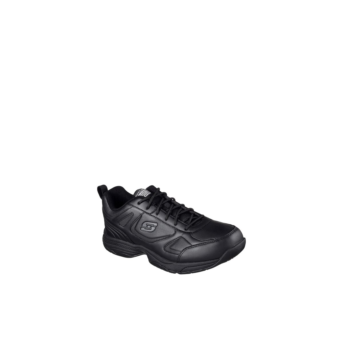 2X les points-Dighton-Baskets - Talon plat - Noir