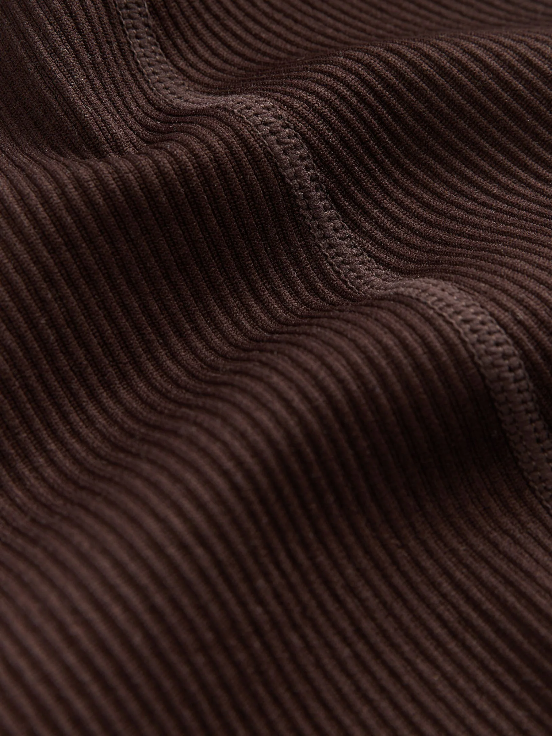 Chocoladebruin - Geribbelde kickflare leggings
