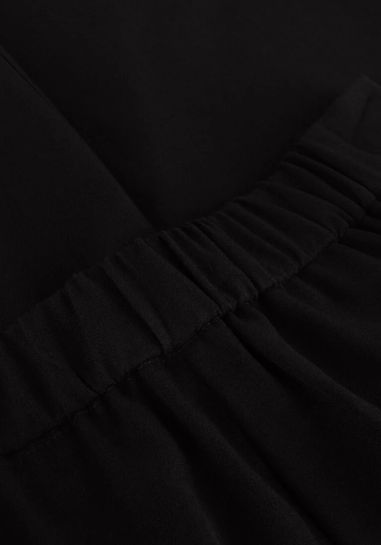 ACCESS zwarte access pantalon mom pants with pleats
