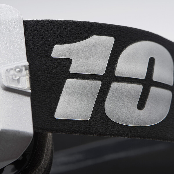100% - Masque Armega Renen S2 - Silver Mirror Noir / Gris
