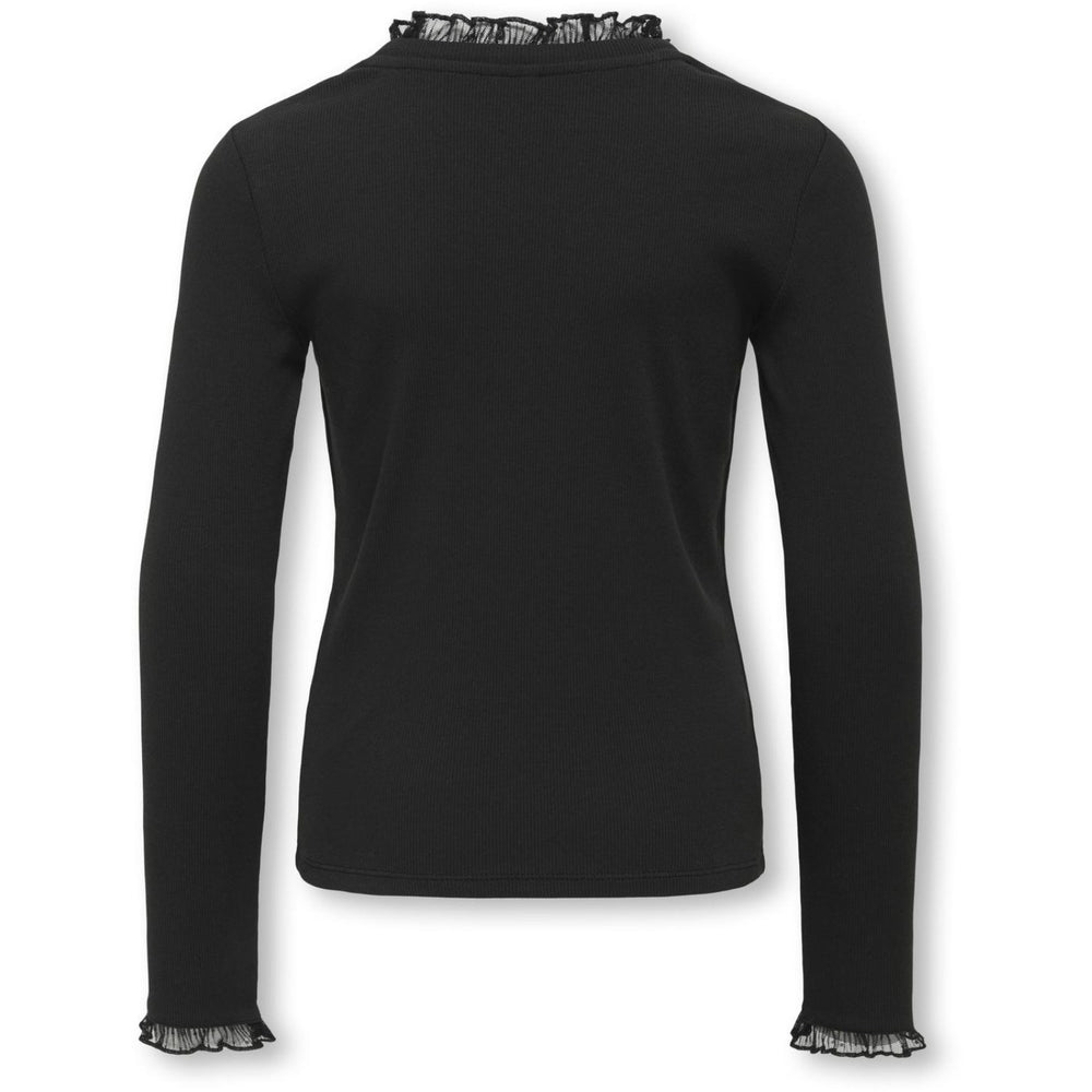 Køb kids ONLY Black Kogleslie L/S Lace Mix Top Jrs